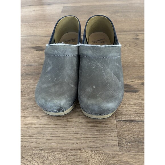 Dansko Women's Size EU 38 US 7.5-8 Dark Green Leather Professional Slip-On Clogs - Picture 1 of 6